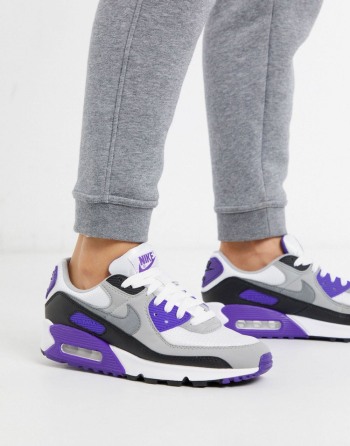 Nike Air Max 90 Purple Bijele Ljubičaste - Ženske Tenisice | 73291LIZV